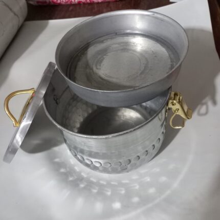 ظرف نهاربری چکشی دسته طلایی