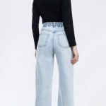 شلوارجین فول بگ ابی