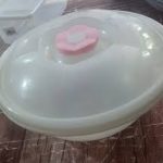 ظرف گرد دربدار گل