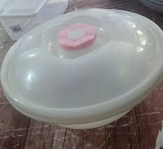 ظرف گرد دربدار گل