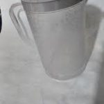 پارچ پلاستیکی شفاف گلدار