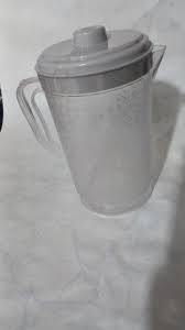 پارچ پلاستیکی شفاف گلدار
