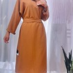 مانتو کفتان کمربنددار