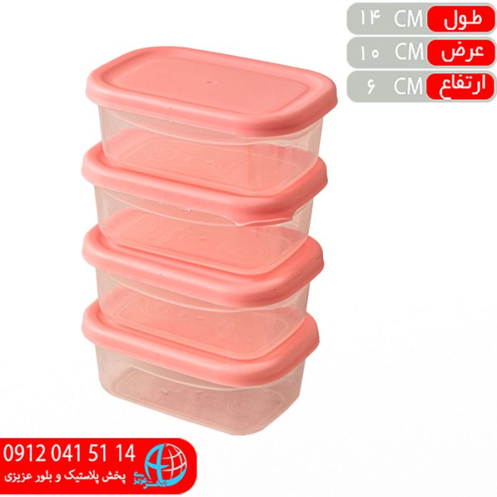 فریزی 4 قلو مستطیل موج - تصویر 1