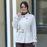 پالتو جلوجلیقه یقه دکمه پرادا کج راه