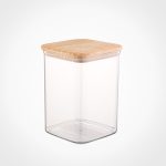 بانکه حبوبات مربع باریستا1درب چوبی