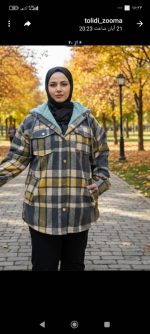 شکت چهارخونه داخل پشم کلاه دار